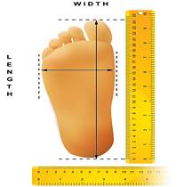 international foot size