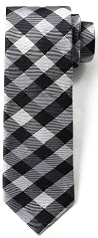 Origin Ties Fashion Gingham Plaid Men's Silk Skinny Tie