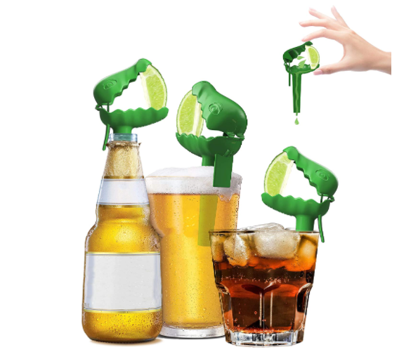 HEADLIMES Innovative Clip-On Lime Squeezer For Garnishing Drinks 6-Pack