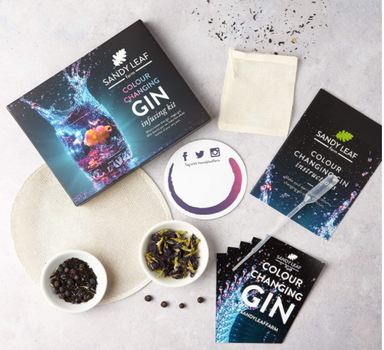 Sandy Leaf Farm Magically Colour Changing Gin Infusing Kit