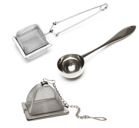 VAHDAM Stainless Steel Tea Infusers set of 2 & 1 Tea Spoon