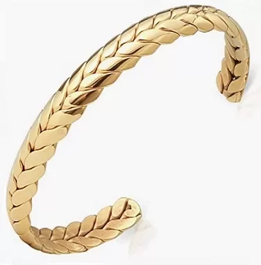 Gold Plated Open Cuff Bracelet Jewelry for Women