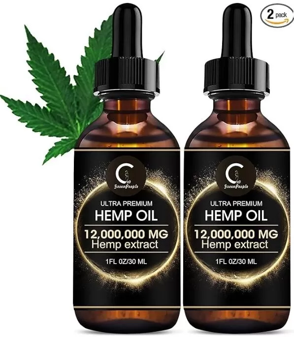 GreenPeople Hemp Oil Extract to Support Immune System  and boost Focus Calm, Stress, Mood