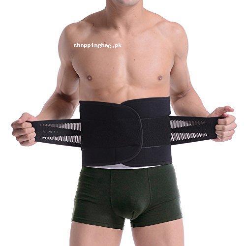 Adjustable Back Pain Support Belt & Waist Trainer XXL (Black