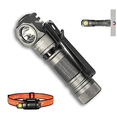 Rechargeable Led Headlamp Mini Pocket Flashlight with Clip for Camping Running - 1000 High Lumens